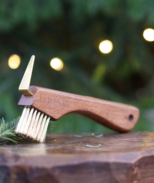 Brass Brush Hoof Pick